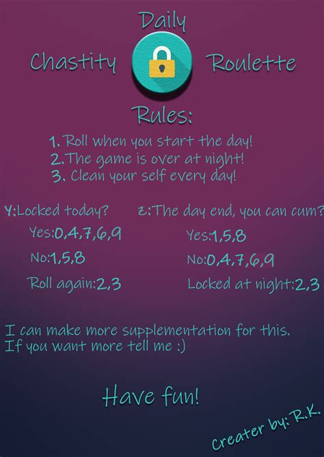 chastity fap roulette|Chastity Roulette (HTML5 Version) by lamivex .